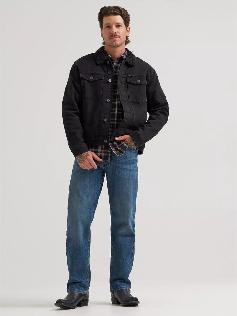 Wrangler Authentics Jeans Mens Size 34x28 Straight High Rise Blue Medium Wash